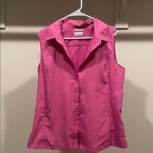 Columbia sleeveless chiffon blouse